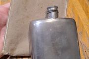 Vintage James Dixon Sons Sheffield Pewter Hip Flask