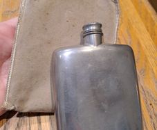 Vintage James Dixon Sons Sheffield Pewter Hip Flask