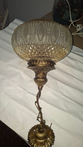 Vintage Ceiling Pendant Light c 1980