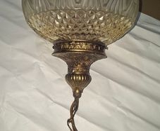 Vintage Ceiling Pendant Light c 1980