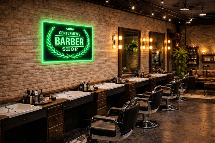 Barber Shop LED Sign