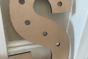 Wooden letter S