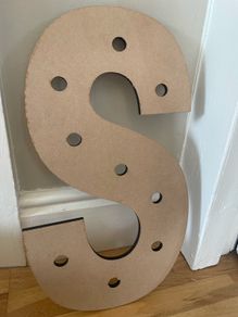 Wooden letter S