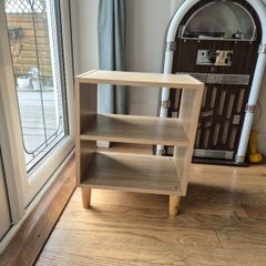Small wooden colour side table/storage