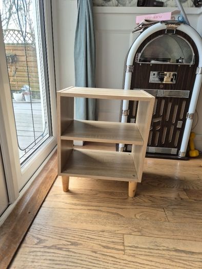 Small wooden colour side table/storage