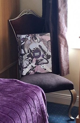 Black & Silver High Wing Back Decorative Bedroom Chair