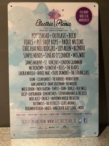 Electric Picnic 2014 Tin Metal sign