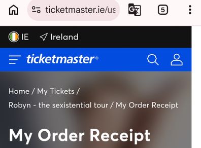 Robyn ticket - Standing