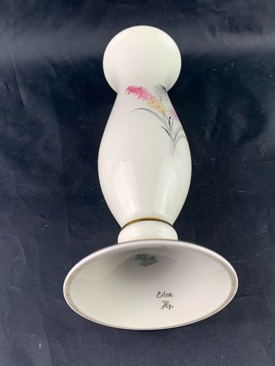 Mid Century Floral Pattern Bavarian vase
