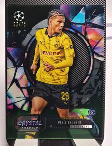2023-24 Topps Crystal Premium UEFA #22 Paris Brunner - Dortmund RC Green /75