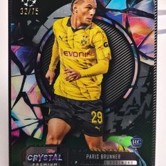 2023-24 Topps Crystal Premium UEFA #22 Paris Brunner - Dortmund RC Green /75