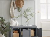Elegant  Storage Bench & Shoe Cabinet Grey
