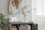 Elegant  Storage Bench &amp; Shoe Cabinet Grey