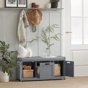 Elegant  Storage Bench & Shoe Cabinet Grey