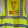 Hi Visibility Vest Waist Coat Yellow Medium. HiVis Double Band And Brace. Velcro Front Closure. Image 6