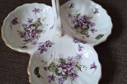 Victorian violets dish
