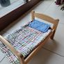 wooden dolls bed Image 2