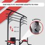 Fitness, Power Tower Dip Station, MultiFit, Adjustable Height and Backrest, Multi gym, Heavy Duty, Multi-functional Tower, Home Gym Image 7