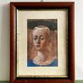 Vintage Madonna del Parto Renaissance Print Framed Image 2