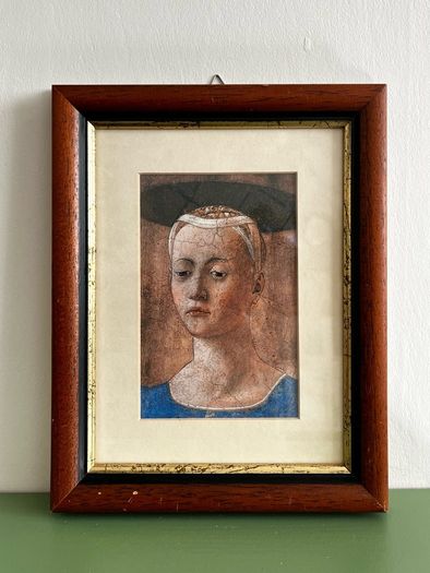 Vintage Madonna del Parto Renaissance Print Framed