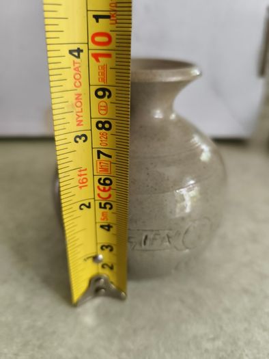 Vintage Small Bud Vase Pottery Singed  Duo