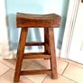 3 wooden Chinese stools Image 3
