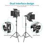 45333 Neewer Advanced 2.4G 660 LED Video and Photography Lighting Kit Image 2