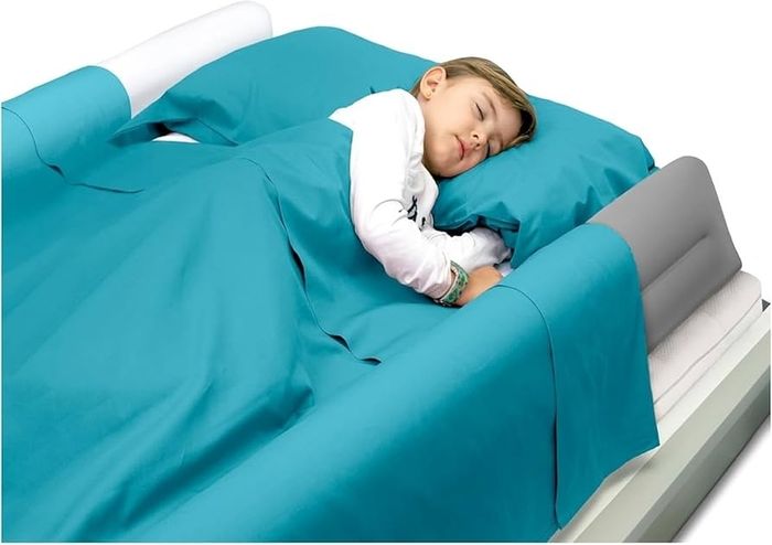 2-Pack Inflatable Bed Bumper for Children - Child Fall Protection, Inflatable Travel Bed Rail, for fold-Away, Single, Double, Queen Size, King Size and Montessori beds