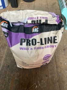 Grout for tiling