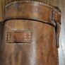 Leather Pouch Canister WWI?? For Binoculars? Thermos Flask? Huntsman Flask Case? Image 6