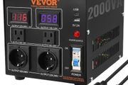 NEW SALE | Voltage Converter Transformer, 2000W, Heavy Duty Step Up/Down Transformer, Convert from 110 Volt to 220 Volt and from 220 Volt to 110 Volt, with US Outlet EU Outlet 5V USB Port, CE Certified