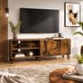 140cm TV Cabinet  Modern TV Stand with Adjustable Shelves, Magnetic Door & Storage Unit Image 3