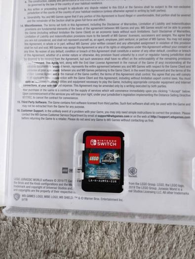 Nintendo switch Jurassic world