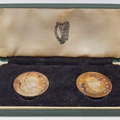 Ireland 1966 Silver Proof 10 Shillings Double Coin Set Stunning Rainbow Toned