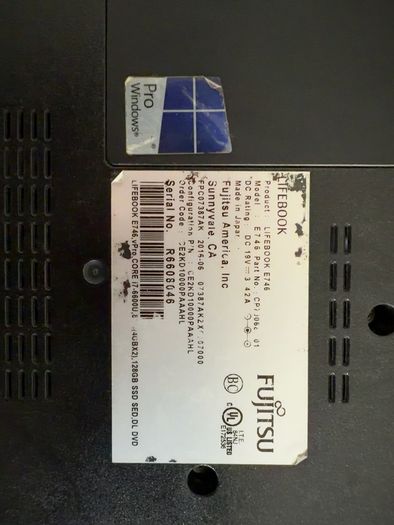 Fujitsu Lifebook E746 I7 X2