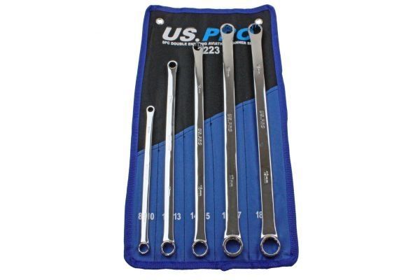 5 Piece Double End Ring Aviation Spanner Set
