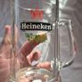 5 Vintage Heineken 1/2 pint, glass beer tankards/mugs. Image 7