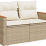 Garden Sofa 2 seater Poly Rattan Image 3