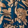 Warehouse Royal Blue Floral Zip Neck Viscose Blouse Uk 12 Image 4