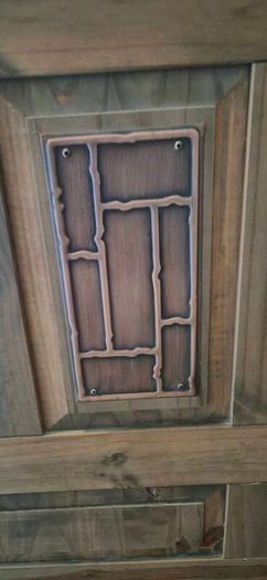 wooden bed