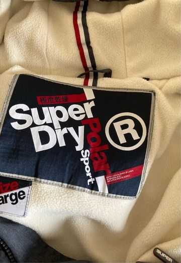 Superdry Polar Sport navy ladies jacket, (long length) size 12/14