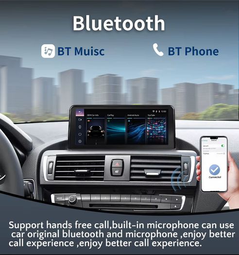 Car Radio Wireless CarPlay Android Auto Touch Screen For BMW 3 4 Series F30 F31 F32 F33 F34 F36 NBT EVO System with MirrorLink BT GPS Function Multimedia Display