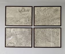 Framed reprocuction John Rocque maps