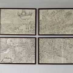 Framed reprocuction John Rocque maps