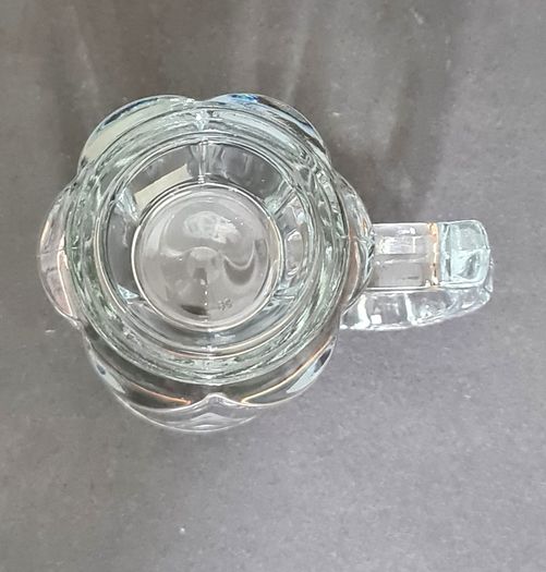 Duiske 1980s Vintage Irish Glass Tankard Mug with Celtic Knot & Original Sticker