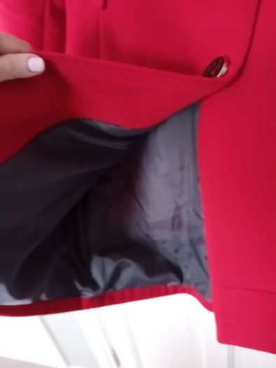 Warm Red Coat - UK 10 - Polish brand Zartex - RRP 200
