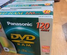 Panasonic DVD-RAM LM-AF120LE10 10 pack, 5 unopened packs so 50 DVD-RAMs.