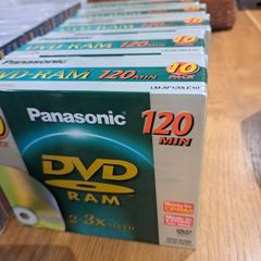 Panasonic DVD-RAM LM-AF120LE10 10 pack, 5 unopened packs so 50 DVD-RAMs.