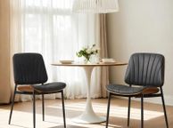 main image for ad Set of 2 Faux Leather Dining Chairs