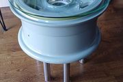 Up cycled Eurofighter Typhoon Main Wheel Coffee Table